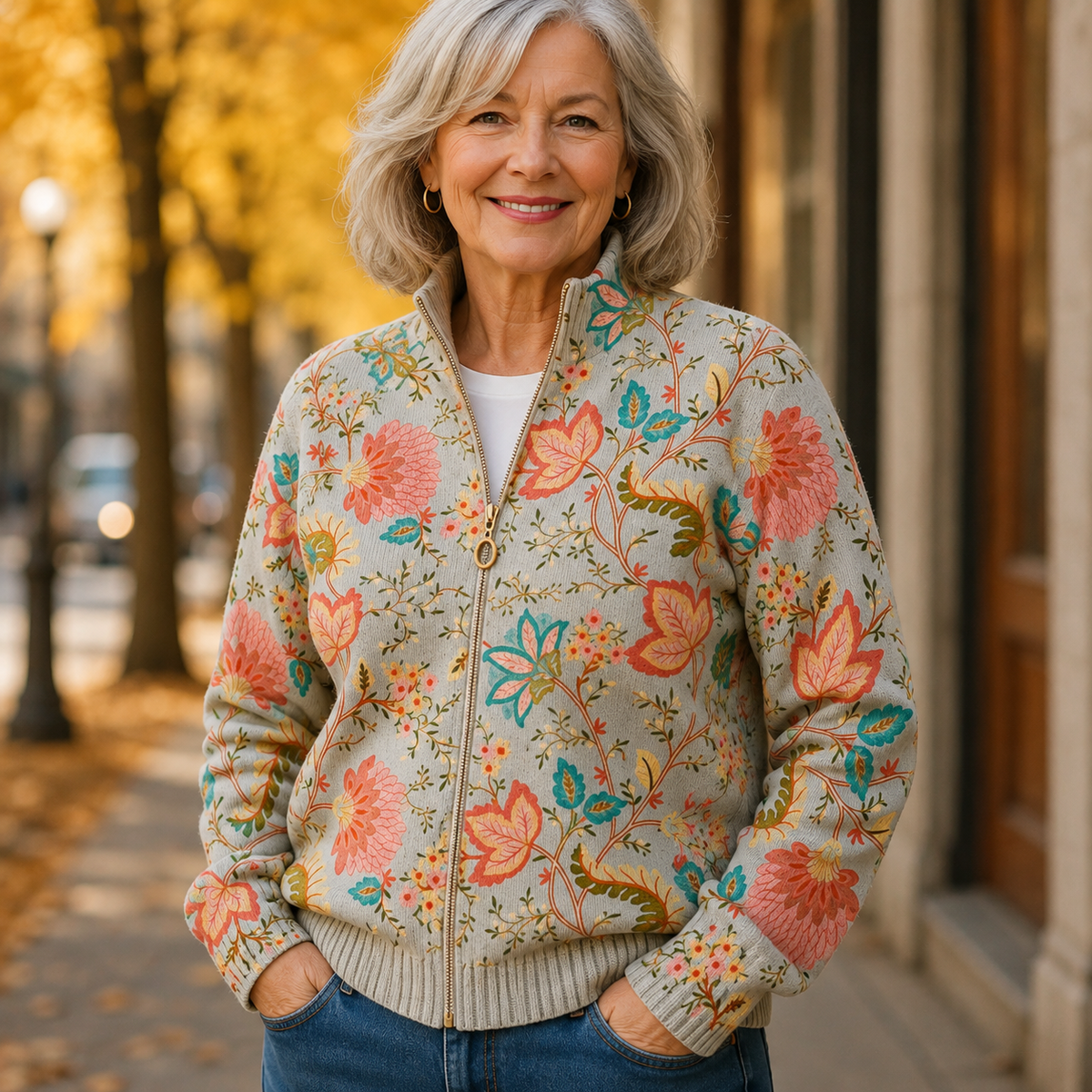 Xanthe™ | Rozpinany Sweter na Zamek