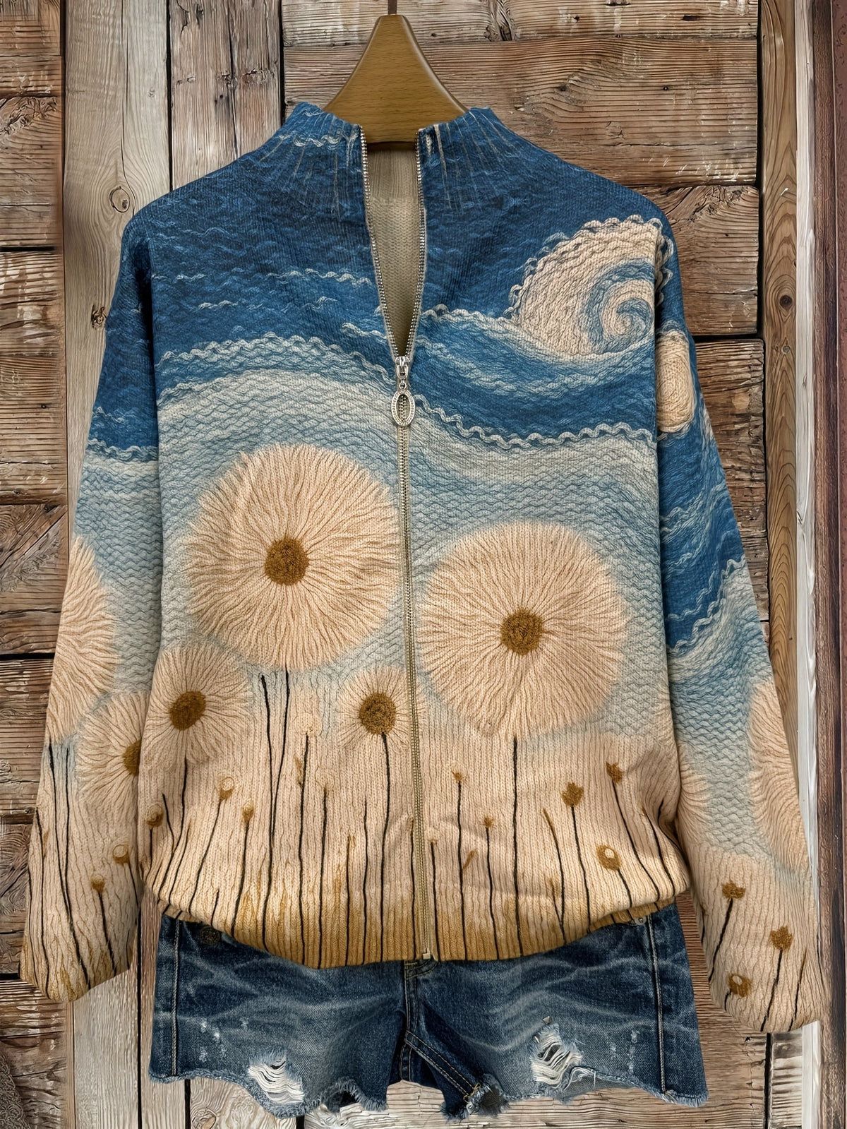 Yolanda™ | Rozpinany Sweter na Zamek