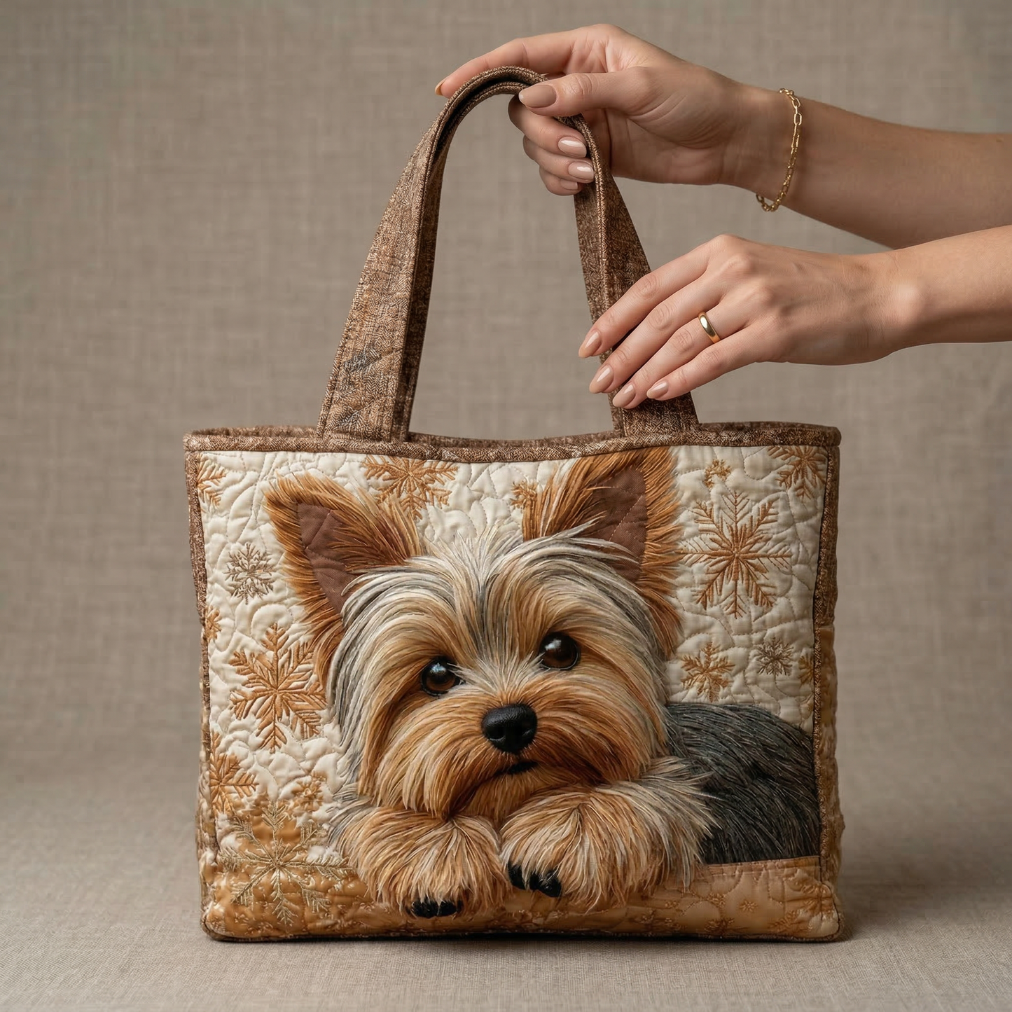 Uroczy Yorkshire | Pikowana Torba Shopperka