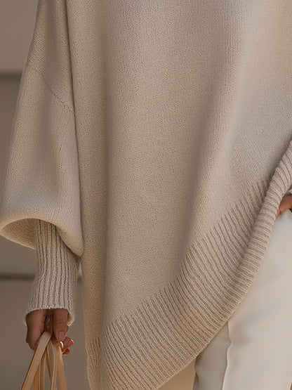 Jennifer™ | Oversizowy Sweter z Szerokim Dekoltem