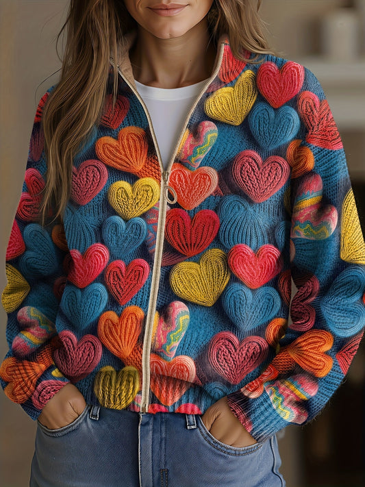 Valentine™ | Rozpinany Sweter na Zamek