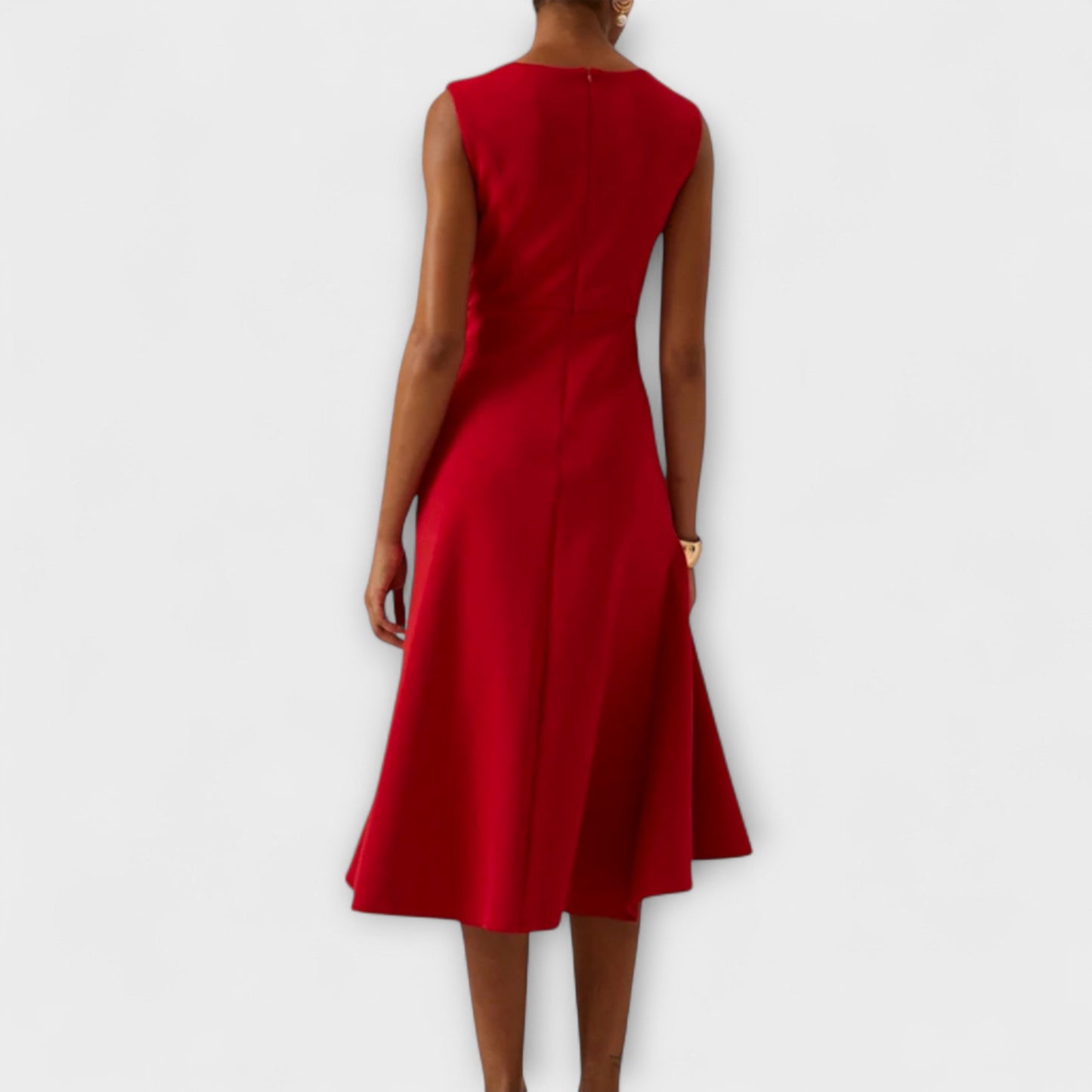 Darlene™ | Elegancka sukienka midi z asymetrycznym dołem