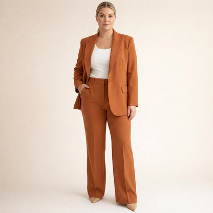 Vanessa™ | Elegancki Garniturowy Komplet z Rozszerzanymi Spodniami