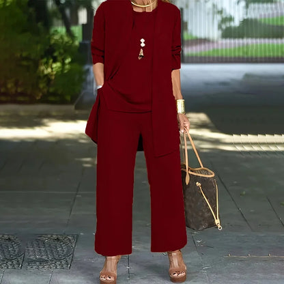 ✨ Komplet Amelia™ – elegancki damski zestaw 3-częściowy o luźnym kroju