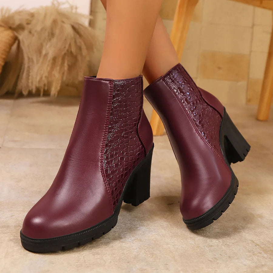 Katarzyna™ Buty na grubym obcasie z prawdziwej skóry i wsparciem łuku stopy 💫