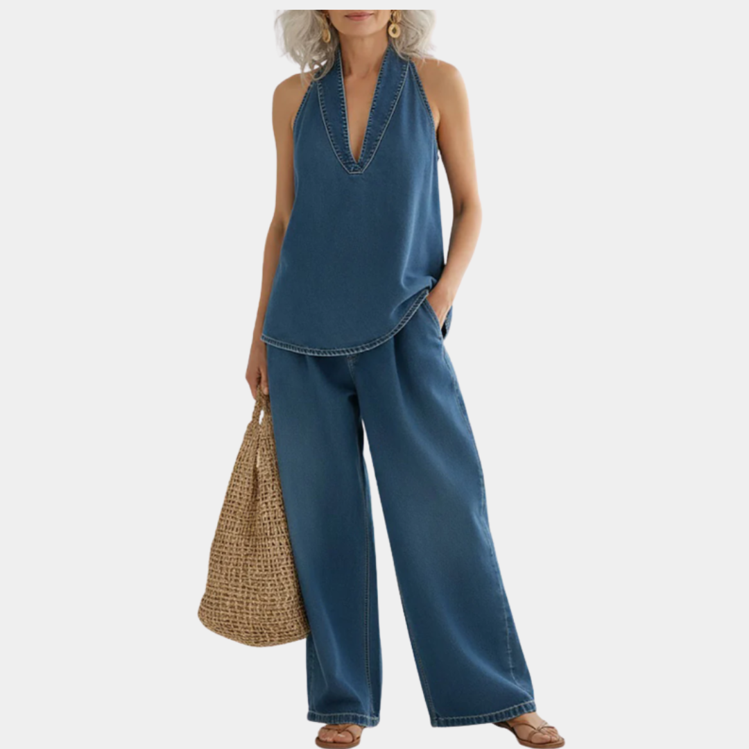 Ivy | Jeansowy komplet dwuczesiowy Vintage