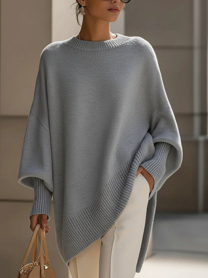 Jennifer™ | Oversizowy Sweter z Szerokim Dekoltem