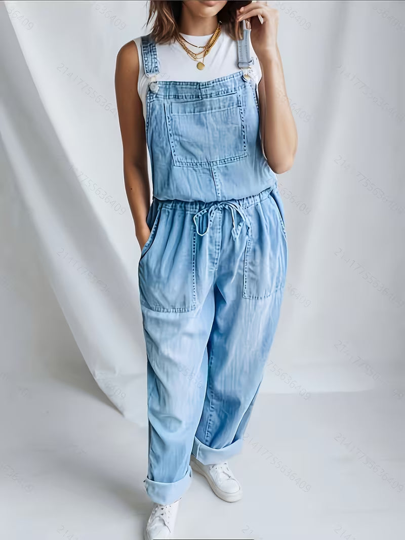Grace | Luzny jeansowy kombinezon Vintage