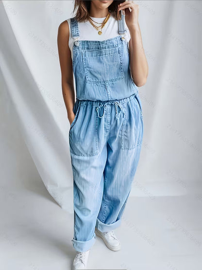 Grace | Luzny jeansowy kombinezon Vintage