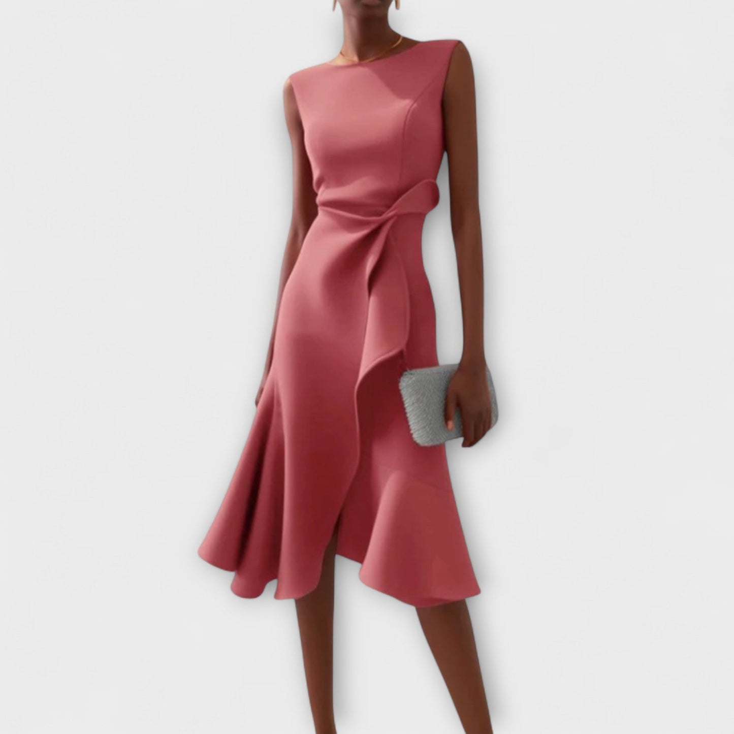 Darlene™ | Elegancka sukienka midi z asymetrycznym dołem