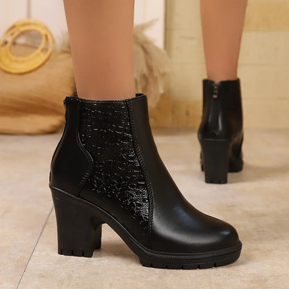 Katarzyna™ Buty na grubym obcasie z prawdziwej skóry i wsparciem łuku stopy 💫