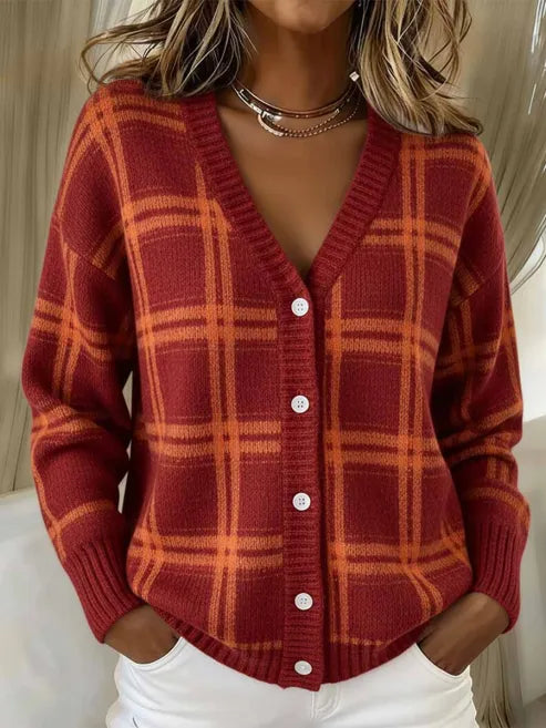 Lindy™ | Sweter z Dekoltem V