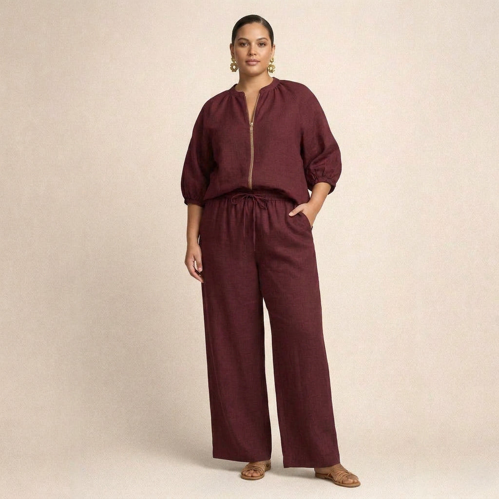 Adeline™ | Casualowy Komplet z Zamkiem