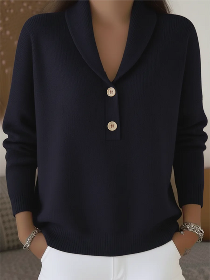 Kendall™ | Sweter Polo z Dekoltem V