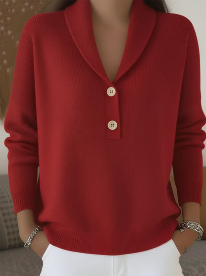 Kendall™ | Sweter Polo z Dekoltem V