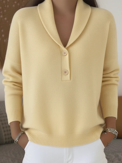 Kendall™ | Sweter Polo z Dekoltem V