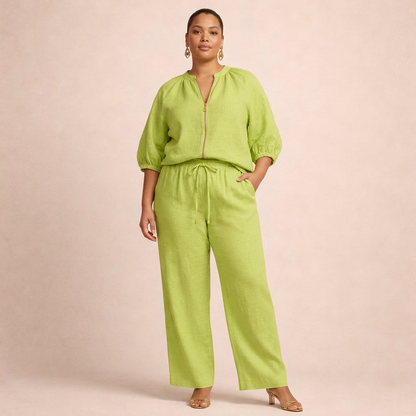Adeline™ | Casualowy Komplet z Zamkiem
