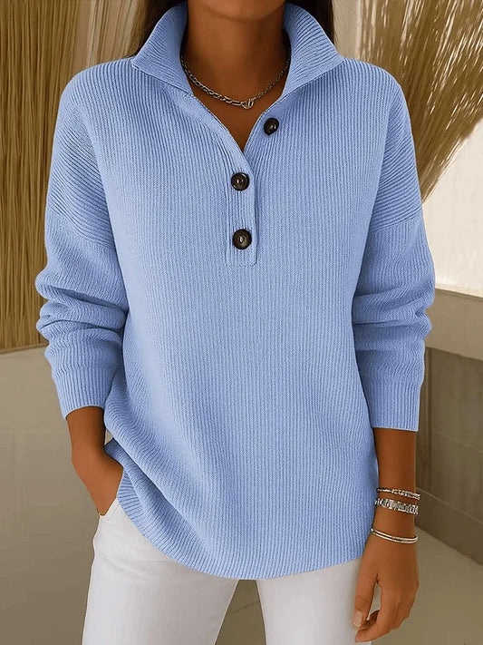 Felice™ | Sweter Polo z Dekoltem V