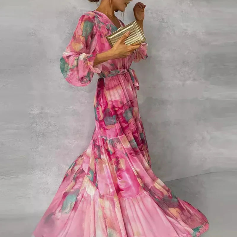 Zofia™ | Elegancka Sukienka w Kwiaty
