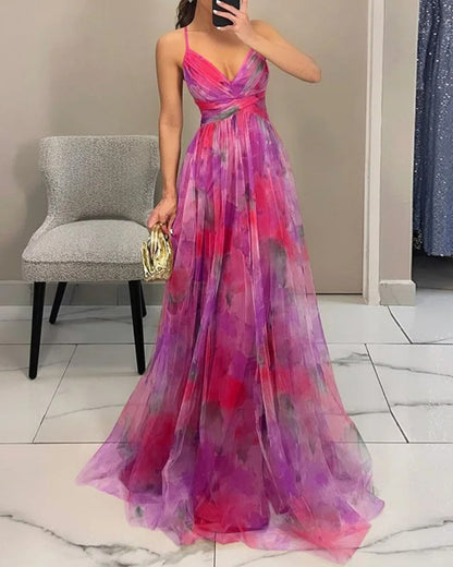La Scintilla™ | Długa sukienka Maxi Eleganza Floreale