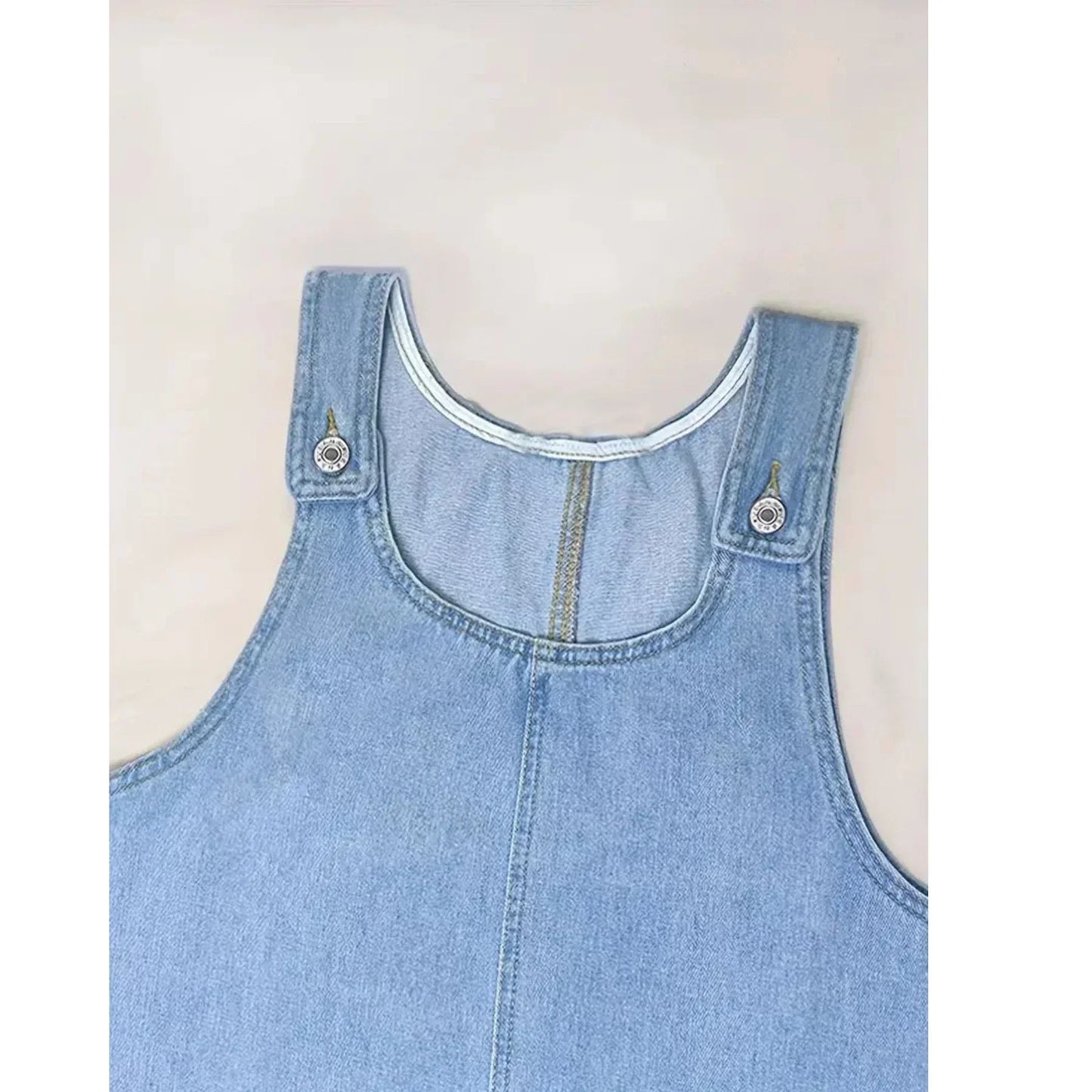 Saylor | Jeansowa sukienka z efektem Vintage