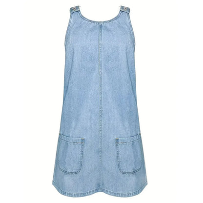 Saylor | Jeansowa sukienka z efektem Vintage