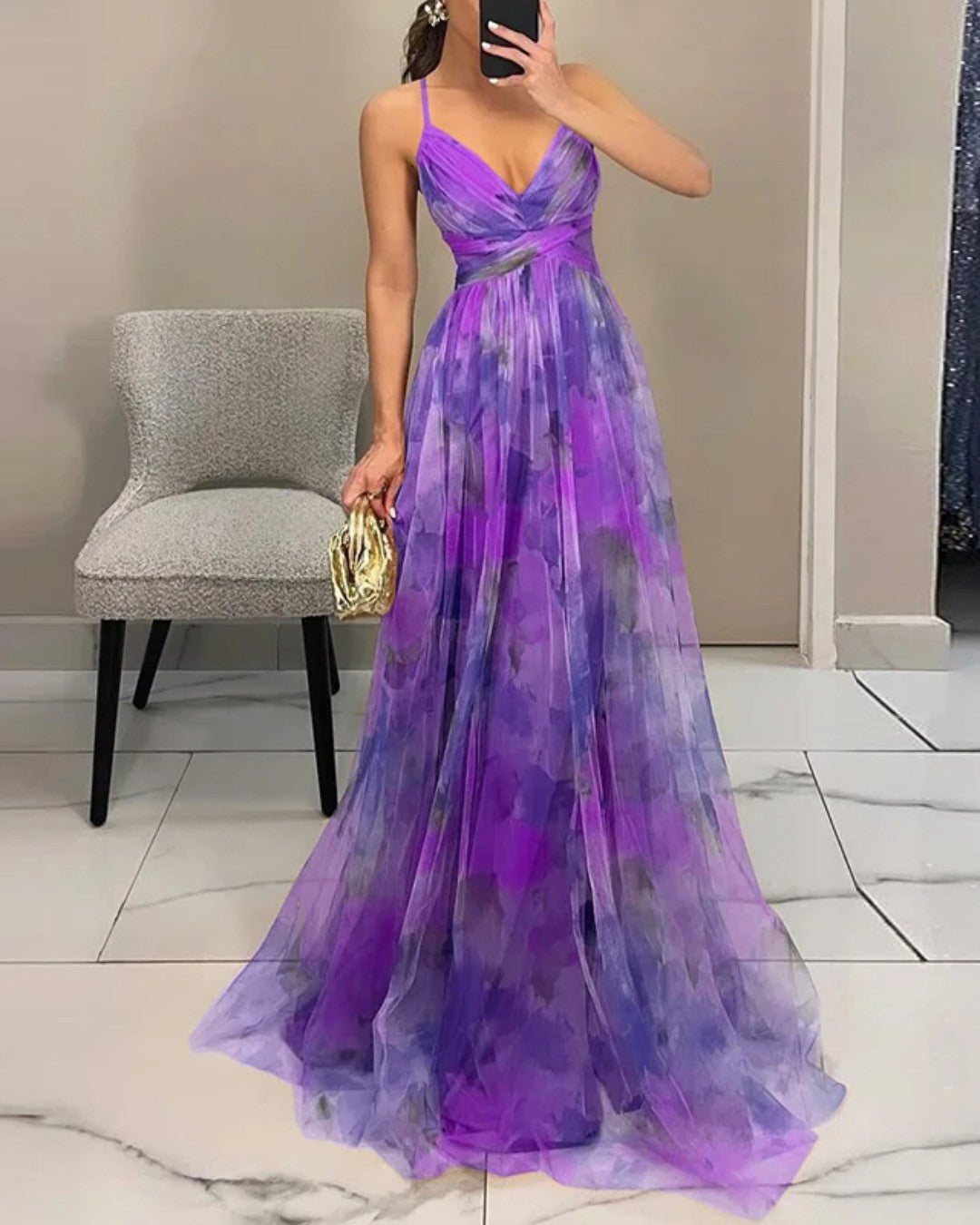 La Scintilla™ | Długa sukienka Maxi Eleganza Floreale