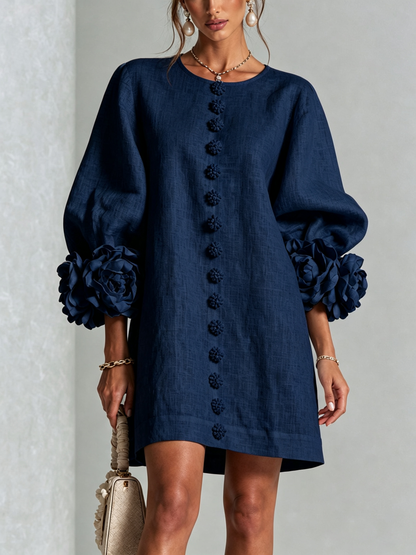 Amelia™ | Elegancka Sukienka Mini z Bufiastymi Rękawami