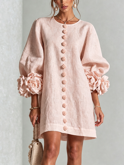 Amelia™ | Elegancka Sukienka Mini z Bufiastymi Rękawami