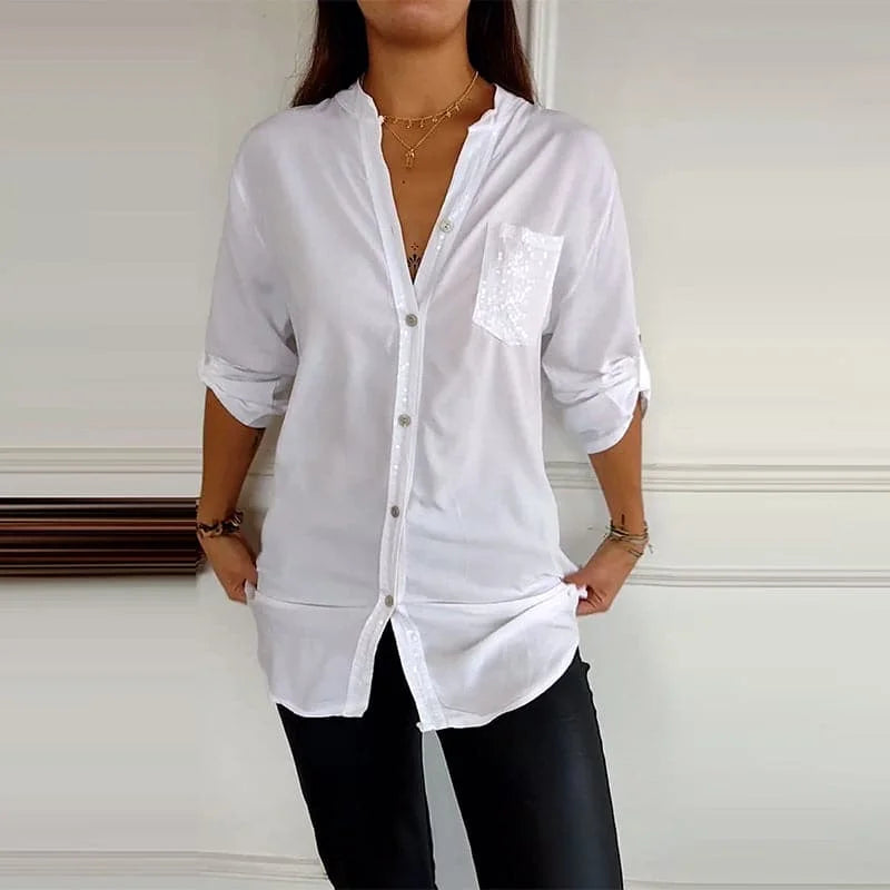 Marina™ | Elegancka koszula z cekinami