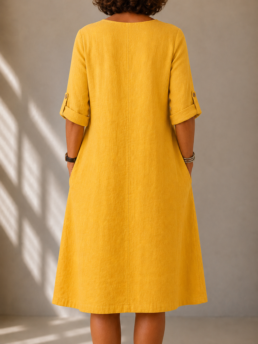 Vivian™ | Elegancka Lniana Sukienka Letnia