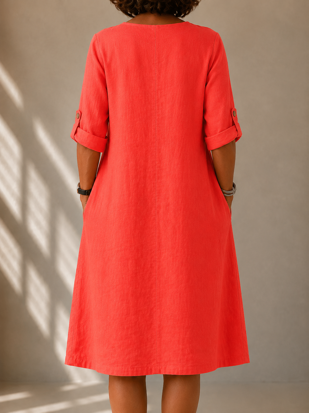 Marjorie™ | Elegancka Lniana Sukienka Letnia