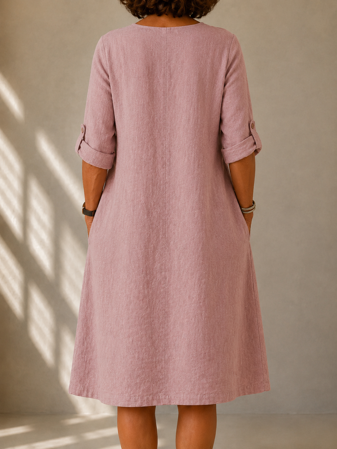 Elaine™ | Elegancka Lniana Sukienka Letnia
