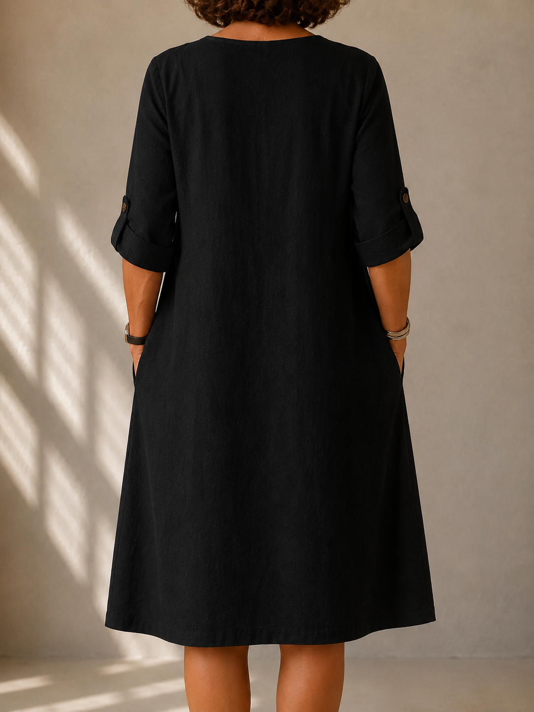 Louise™ | Elegancka Lniana Sukienka Letnia