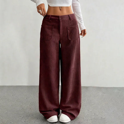 👖 Spodnie Julia™ – damskie spodnie z wysokim stanem i szerokimi nogawkami