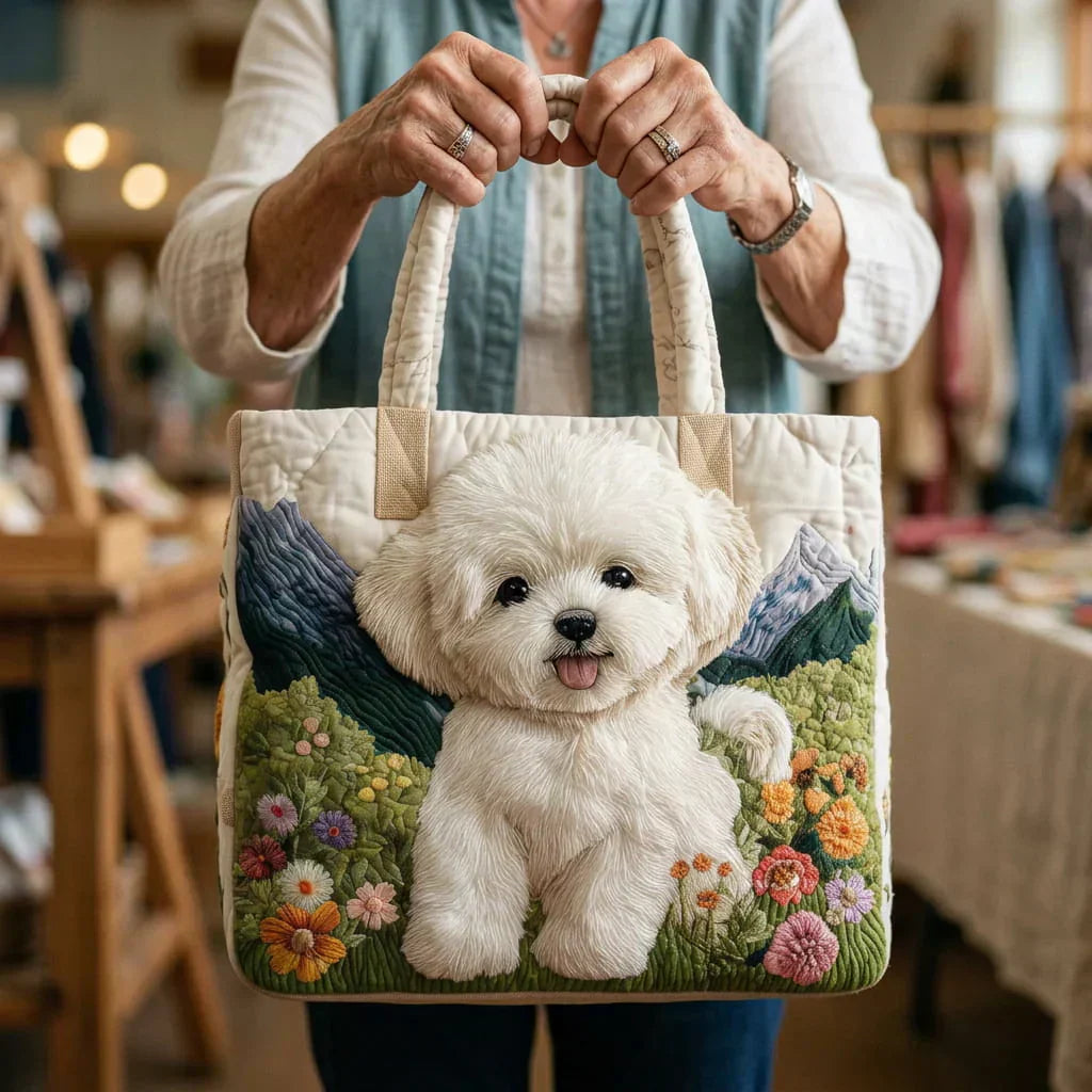 Zaczarowany Piesek | Pikowana Torba Shopperka