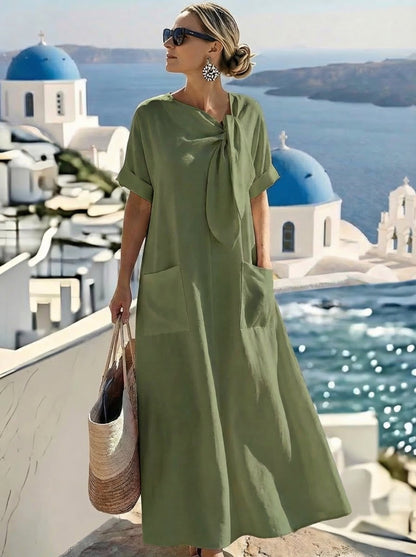 Fleur™ | Elegancka letnia sukienka maxi z kieszeniami