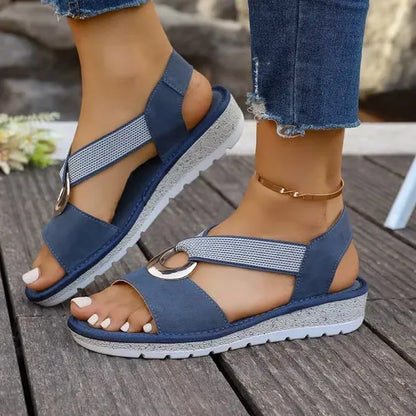 imgi 20 European and American Style Wedge Heel Open Toe Sandals Shoes f