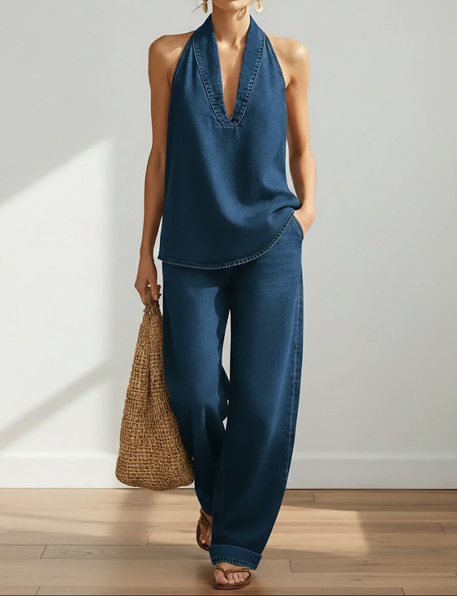 Ivy | Jeansowy komplet dwuczesiowy Vintage