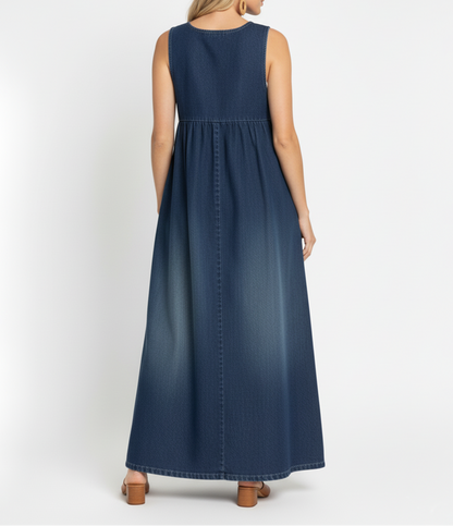 Karen | Jeansowa sukienka maxi Vintage