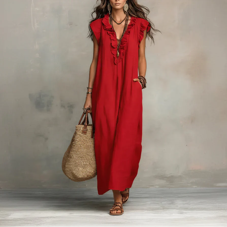Zoey™ | Zwiewna Sukienka Maxi Boho