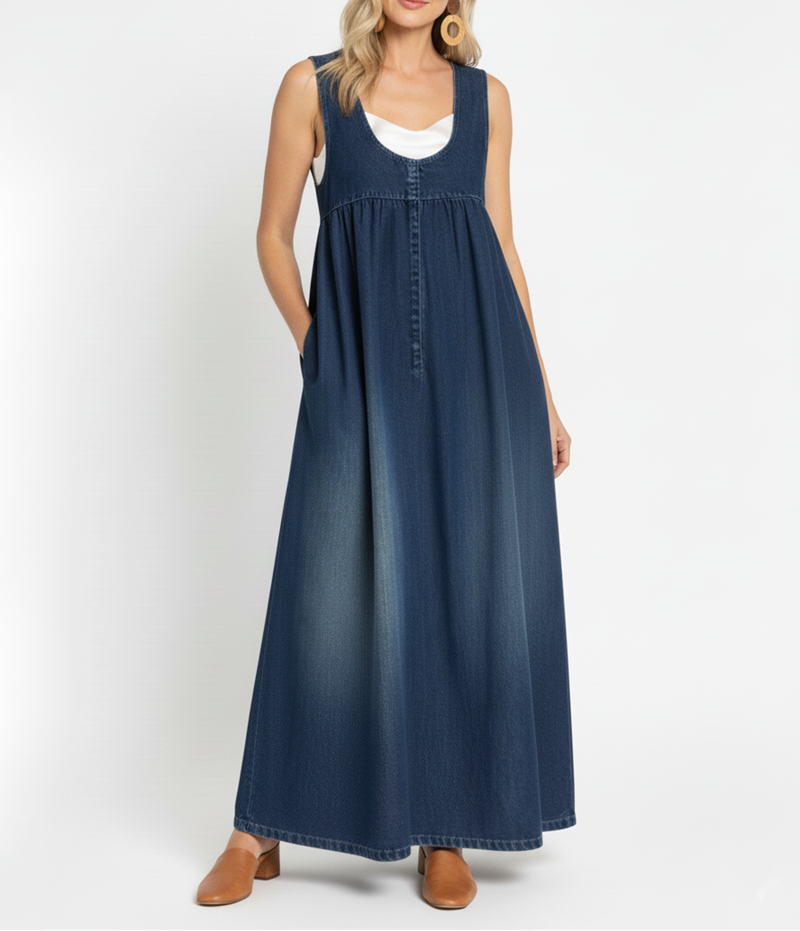 Karen | Jeansowa sukienka maxi Vintage