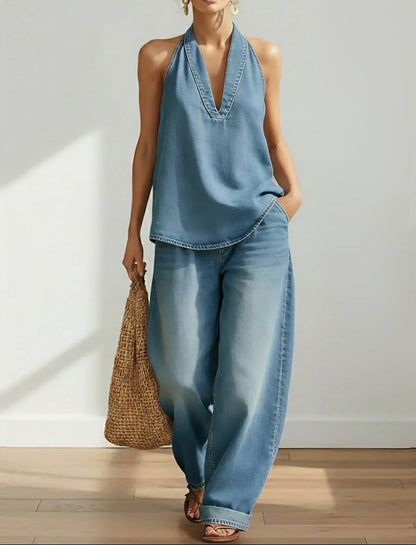 Ivy | Jeansowy komplet dwuczesiowy Vintage