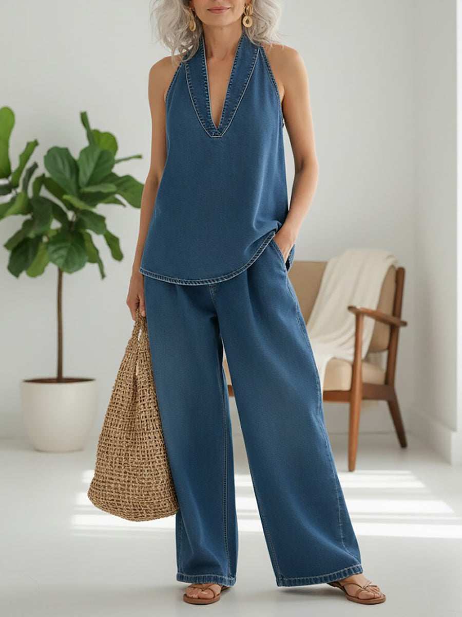 Ivy | Jeansowy komplet dwuczesiowy Vintage