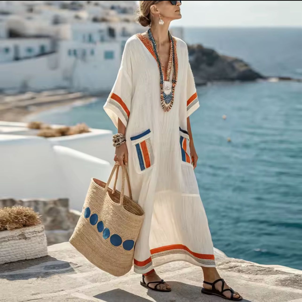 Mary™ | Elegancka letnia sukienka plażowa maxi