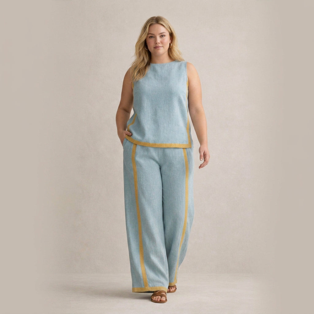 Sophie™ | Elegancki Komplet z Szerokimi Nogawkami