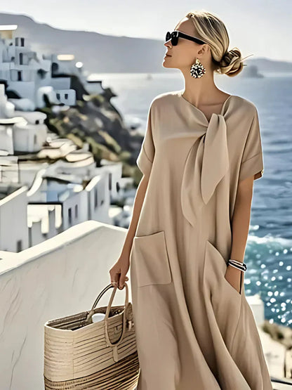 Fleur™ | Elegancka letnia sukienka maxi z kieszeniami